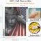 5D Diamond Art Painting by Number Kits Full Drill for American Flag Religious God Jesus Christ 16x20 Inch Round Drill Diamond Art Dots for Adults Crafts Cross Stitch Wall Decor